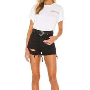 ROLLA’S Dusters Cut Off Shorts in Layla Black Size 28